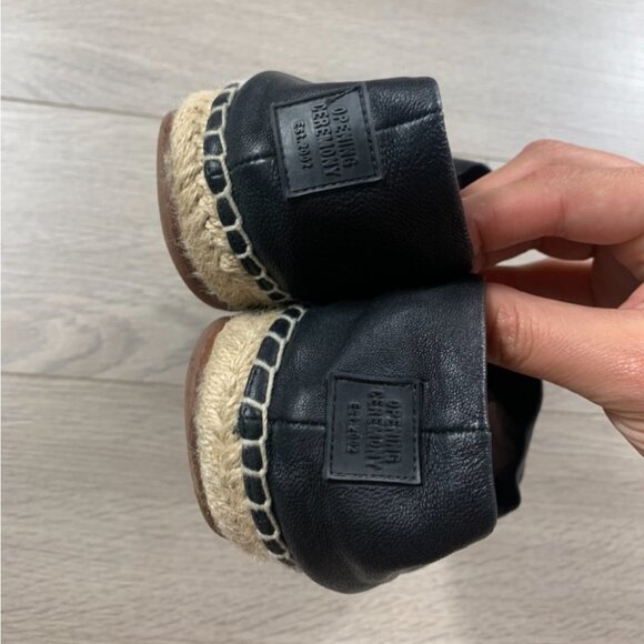 Opening Ceremony Black Leather Espadrilles - Picture 5 of 10